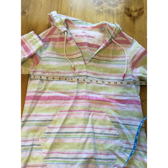 Tommy Bahama Multicolor Striped Hoodie Top - Picture 7 of 8